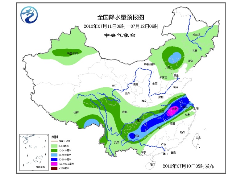 长江附近近期还有暴雨