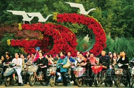 50万盆鲜花装饰西博会
